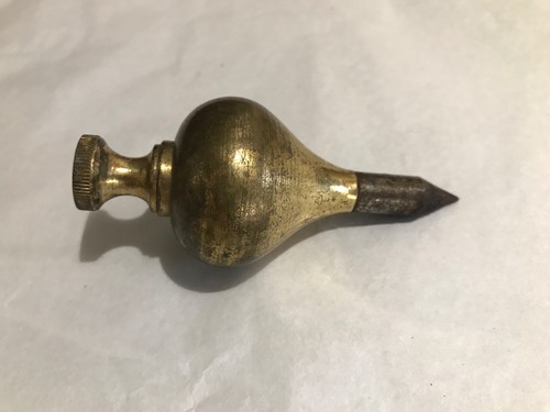 Antique brass plum bob - , used