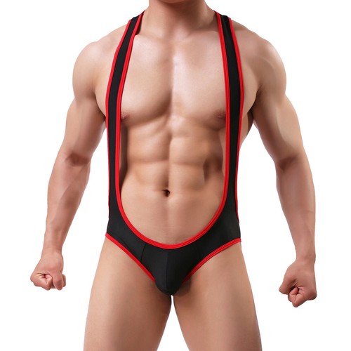 Mens sexy open butts leotard - open,