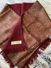 lochmarl original 1960s  retro wool &  silk scarf Mod style Vintage. Scooter