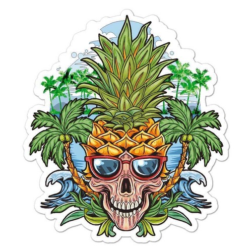 Pineapple skull palm - palm, tree