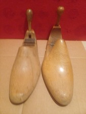 Two Really Tactile Folding Antique Vintage Wooden Shoe Lasts, stretchers