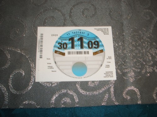 Tax disc - (, blank)