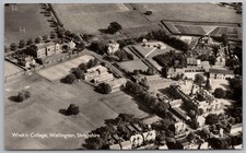 WREKIN COLLEGE Wellington Shropshire Aerial RP Postcard Unused