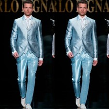 Silk Satin Men's Suit  Party