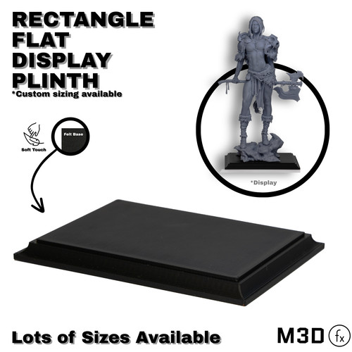 Rectangle top display plinth - rectangle,