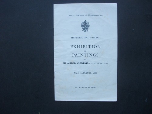 Sir alfred munnings exhibition - sir,