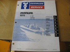 1978 78 EVINRUDE OUTBOARD MOTOR  SERVICE MANUAL 6 HP  MODELS  6804 6805  90+ PGS
