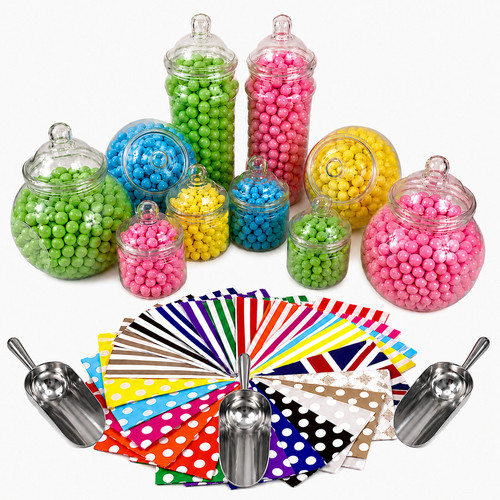 Large plastic sweet - large, x10