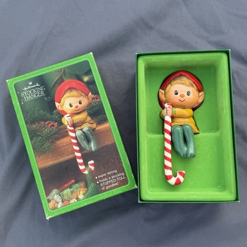 Hallmark elf with candy cane - with,