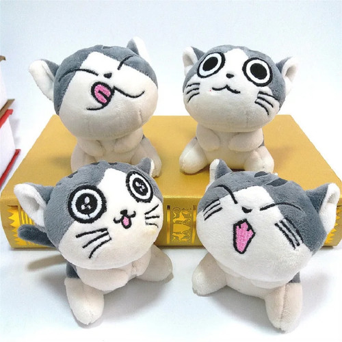 10cm mini plush cat keychain - 10cm,