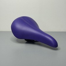 Retro BMX Saddle Purple NOS 90s Comfort Soft MTB Fixie Hybrid Bicycle BMX Large