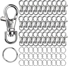 60PCS Metal Swivel Snap Hooks