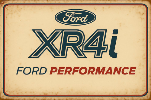 Metal sign ford - ford, xr
