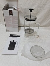 La Cafetiere 8 Cup - 1L Glass Cafetiere + spare plunger mesh New In Box