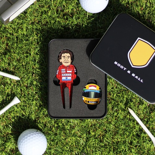 Ayrton senna golf divot - senna,