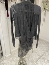 Silk And Lace Draped Shirt Bastyan Size 8