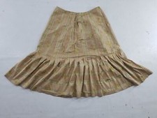 Antique Chinese Brocade Floral Embroidered Skirt 51x32 inches