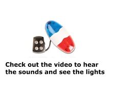 Police fire emergency service siren and lights for kids bike or go kart sounds