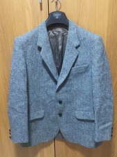 Used - Harris Tweed Authentic 44S Short - Hand Woven Jacket Blazer