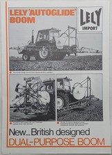 Original Lely Autoglide Dual Purpose Sprayer Boom 1 Sheet Brochure, c 1970's