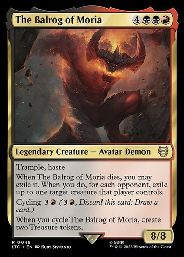 Mtg the balrog - balrog, moria