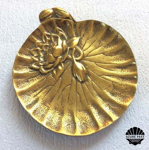 Brass trinket dish lily - brass,