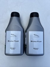 2x Jaguar Land Rover DOT 4 Brake Fluid 500ml Genuine C2D34402 New Free Delivery
