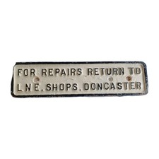 Railwayana C/I Railway Plate