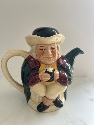 Vintage tony wood toby jug - wood,