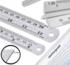 Double Side Metal Ruler