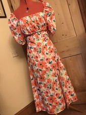 GYPSY 70s STYLE DRESS POPPY
