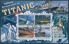 Titanic Stamps Burundi 2011