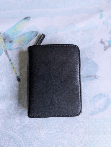 Black leather purse - , wallet