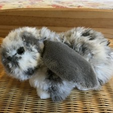 Lop Eared Rabbit Soft Plush Toy Animal By Living Nature Grey 28cm
