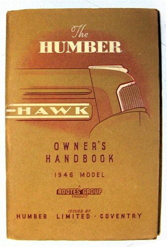 Humber hawk car owners - hawk,