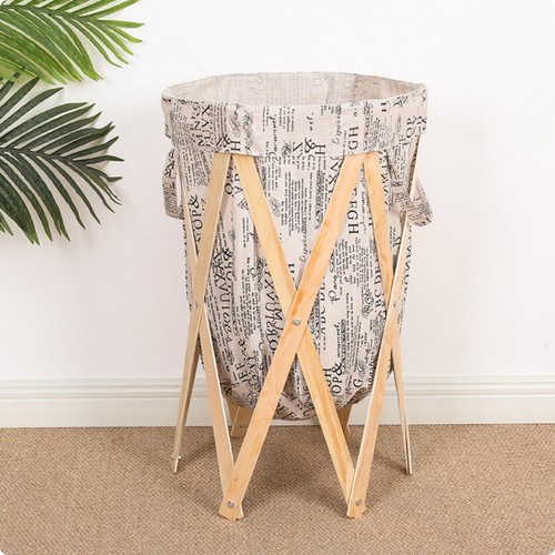 Foldable laundry hamper wood - foldable,