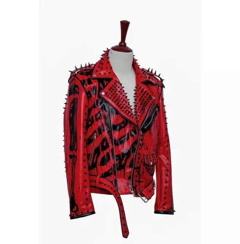 Men red punk - men's,