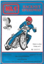 HACKNEY V SWINDON 31/7/1987