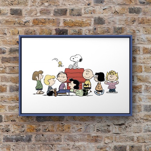 Snoopy wall art print a4 - snoopy, |