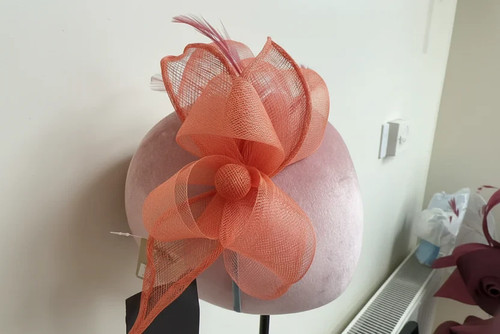 Ladies sinamay curls bow - sinamay,