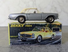 French Dinky Toys 1/43 Scale #516 Mercedes-Benz 230SL - Grey Silver - Boxed 