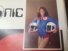 JANE WARNER SUN PAGE 3 MODEL STADIUM CRASH HELMET 1981 SONIC INTERCOM ARTICLE