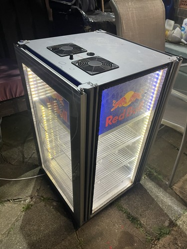 Red bull glass door - red,