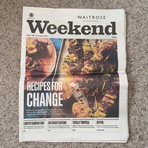 Waitrose weekend newspaper - waitrose,