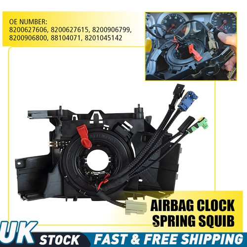 Steering airbag clock - clock, spring