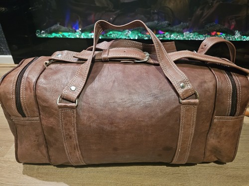 Dark brown real - dark, leather
