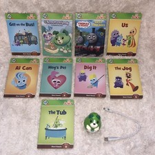 Leap Frog Scout & Friends Tag Junior Reader & 9 Books A,E,I,O,U With USB