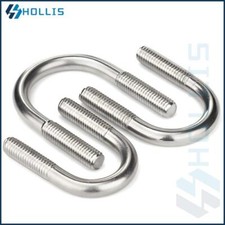 M6 M8 M10 M12 U BOLTS U CLAMP ROUND A2 STAINLESS STEEL STANDARD PIPE