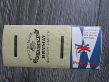 Port Shipping Line UK Continent USA etc Bryant & May ARTB Match Box Cover Label