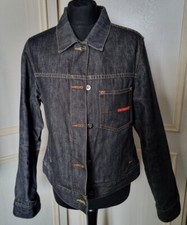 Ted Baker Denim Jacket  Size 4 Pre Loved Cool Quirky Hip In Good Condition 
